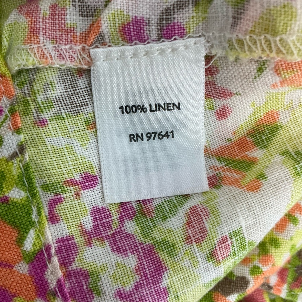 J Jill Love Linen Shift Dress Multicolor Floral Summer Size XS - Picture 7 of 7